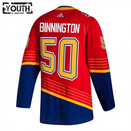 St. Louis Blues Hockeydrakt Jordan Binnington 50 2020-2021 Reverse Retro Authentic - Barn